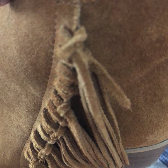 Kenneth Cole Reaction Suede Fringed Booties - Picture 6 of 8